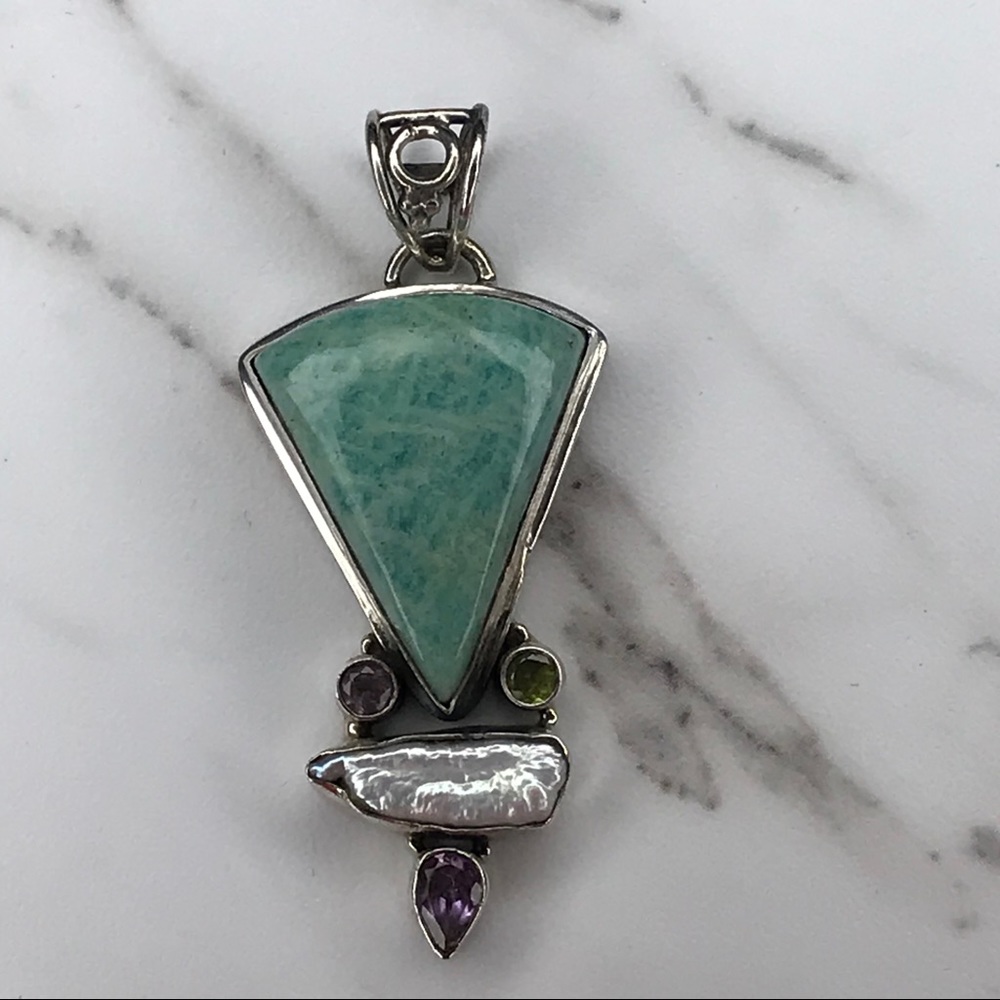 Unique silver pendant